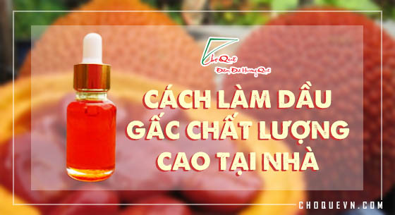 Hướng dẫn làm dầu gấc chất lượng cao tại nhà